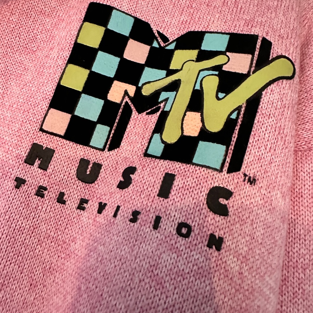 MTV music television pink half-zip sweater XXL (sold out)